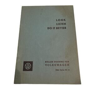 Volkswagen VW Roller Steering Slide Series Number 19 Booklet Look Listen Do it